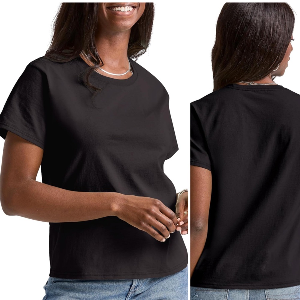 FREE WITH PURCHASE • BLACK HANES T-SHIRT • Cotton • Size Small